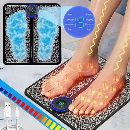 Electric Foot Massager Pad Muscle Massage Relaxation Trainer for Massage Fitness Outdoor Sport Home Family Relax
