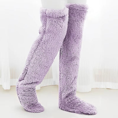 2025 Autumn and Winter Floor Socks Goose down Socks Knee Warm High-Top Shoes Socks Indoor Floor Available
