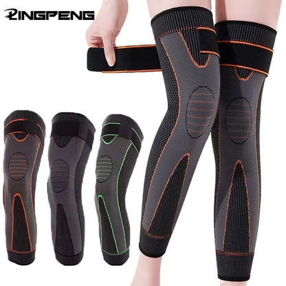 1/2 Pcs Compression Knee Pads Support Lengthen Stripe Sport Sleeve Arthritis Joint Pain Protector Elastic Kneepad Brace