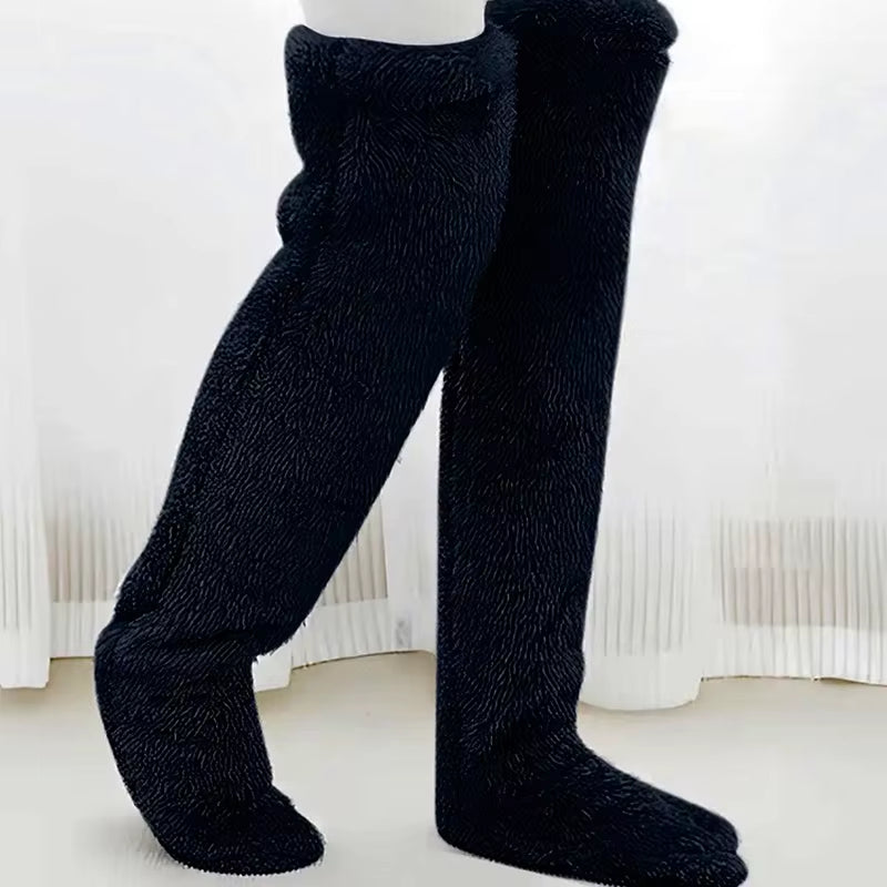 2025 Autumn and Winter Floor Socks Goose down Socks Knee Warm High-Top Shoes Socks Indoor Floor Available
