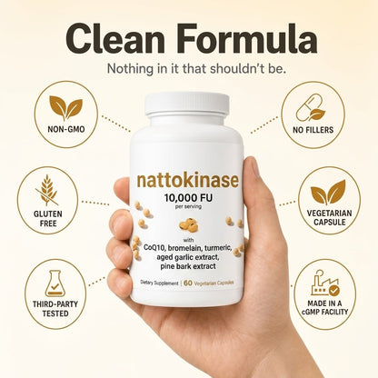 Nattokinase 10,000 FU Capsules