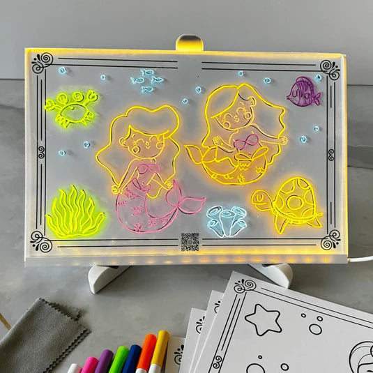 Glowing LED Drawing Board