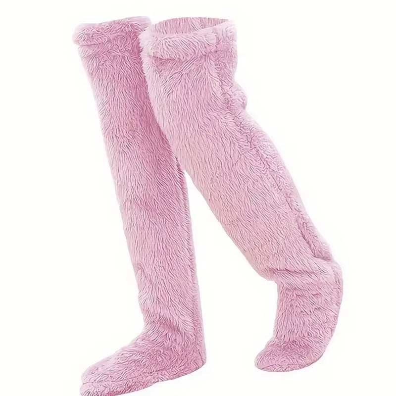 2025 Autumn and Winter Floor Socks Goose down Socks Knee Warm High-Top Shoes Socks Indoor Floor Available